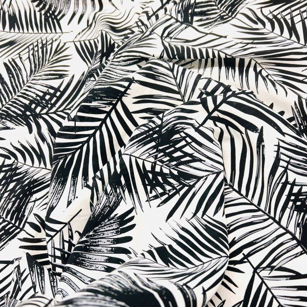 Viscosa Tropical Black and White [product.brand] 2 - Tejidos Yasmina 