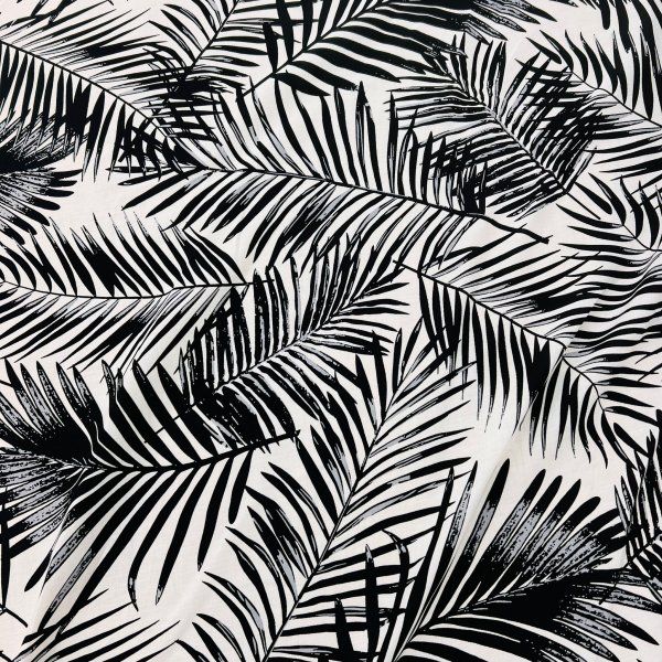 Viscosa Tropical Black and White [product.brand] 4 - Tejidos Yasmina 