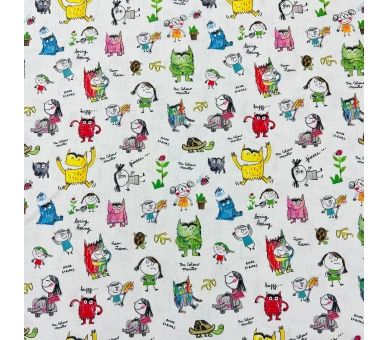 Algodón Monstruos De Colores Dia de Sant Jordi [product.brand] 2 - Tejidos Yasmina 