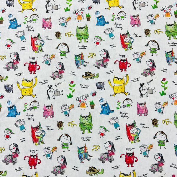 Algodón Monstruos De Colores Dia de Sant Jordi [product.brand] 2 - Tejidos Yasmina 
