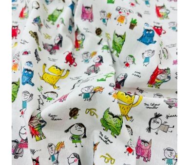 Algodón Monstruos De Colores Dia de Sant Jordi [product.brand] 3 - Tejidos Yasmina 