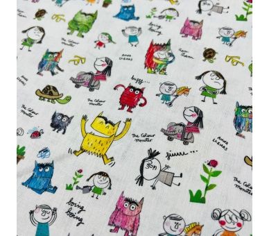 Algodón Monstruos De Colores Dia de Sant Jordi [product.brand] 4 - Tejidos Yasmina 