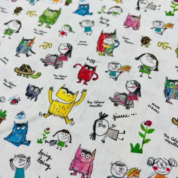 Algodón Monstruos De Colores Dia de Sant Jordi [product.brand] 4 - Tejidos Yasmina 