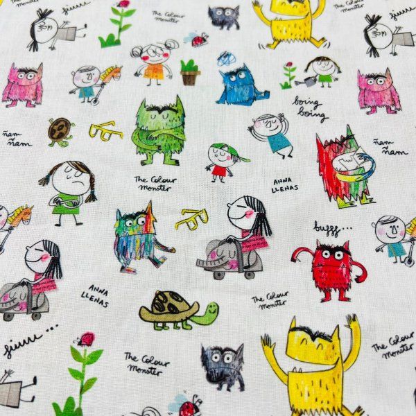 Algodón Monstruos De Colores Dia de Sant Jordi [product.brand] 5 - Tejidos Yasmina 