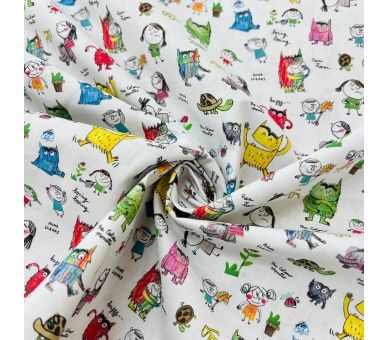 Algodón Monstruos De Colores Dia de Sant Jordi [product.brand] 1 - Tejidos Yasmina 