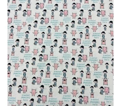 Algodón Monstruos De Colores Jordi [product.brand] 3 - Tejidos Yasmina 