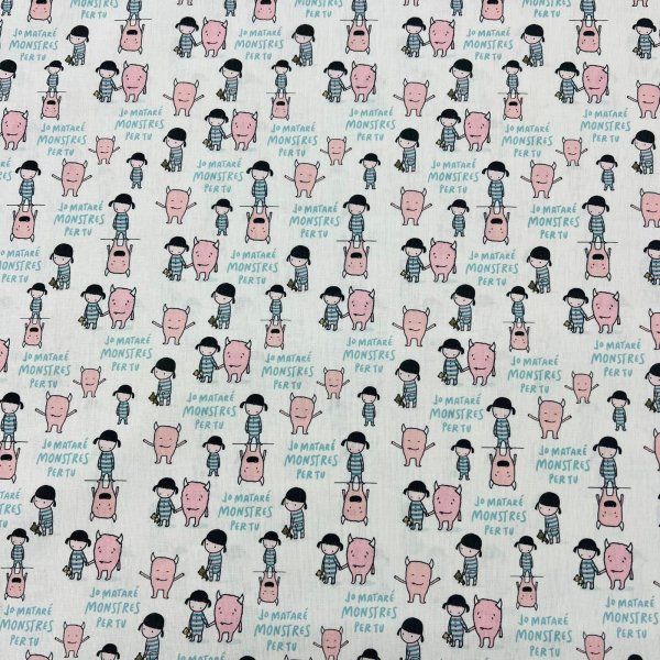 Algodón Monstruos De Colores Jordi [product.brand] 3 - Tejidos Yasmina 