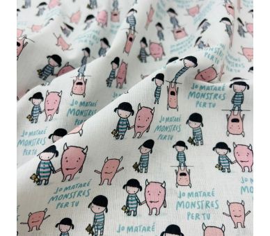 Algodón Monstruos De Colores Jordi [product.brand] 4 - Tejidos Yasmina 