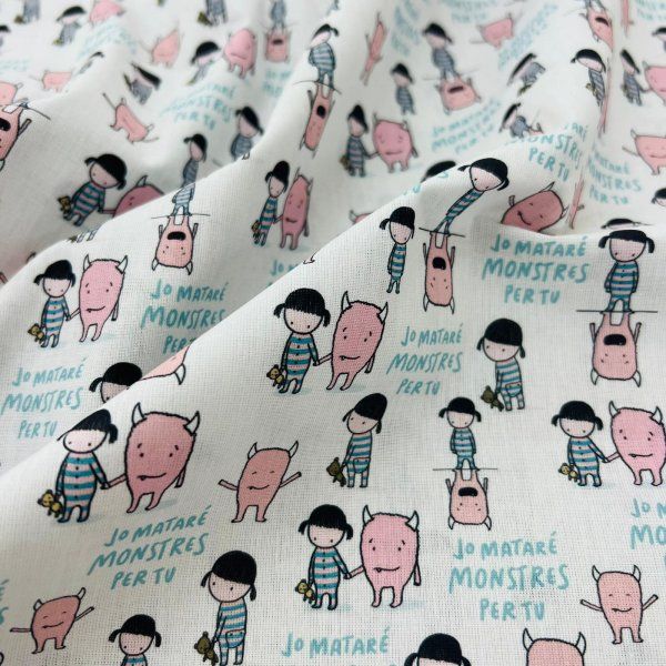 Algodón Monstruos De Colores Jordi [product.brand] 4 - Tejidos Yasmina 
