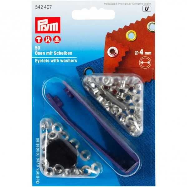 Ojetes + Arandelas 4mm - PRYM Prym 2 - Tejidos Yasmina 