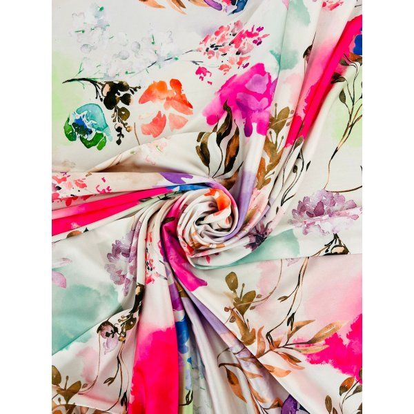 Satín Flores De Verano [product.brand] 2 - Tejidos Yasmina 