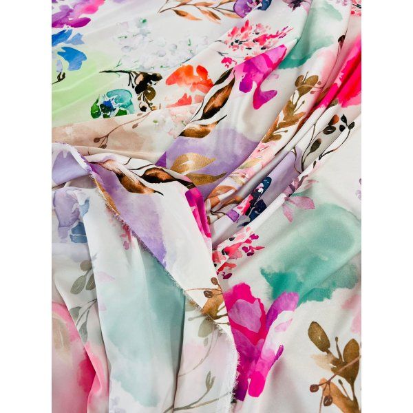 Satín Flores De Verano [product.brand] 5 - Tejidos Yasmina 