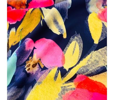 Crepe Elástico Flores del Trópico [product.brand] 2 - Tejidos Yasmina 