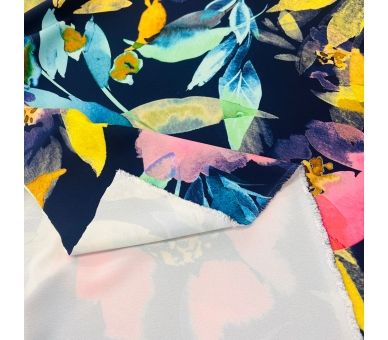Crepe Elástico Flores del Trópico [product.brand] 3 - Tejidos Yasmina 