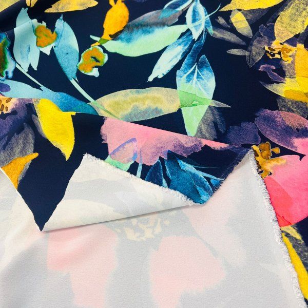 Crepe Elástico Flores del Trópico [product.brand] 3 - Tejidos Yasmina 