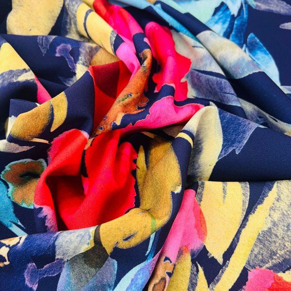 Crepe Elástico Flores del Trópico [product.brand] 4 - Tejidos Yasmina 