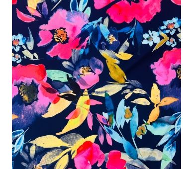 Crepe Elástico Flores del Trópico [product.brand] 5 - Tejidos Yasmina 