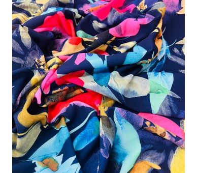 Crepe Elástico Flores del Trópico [product.brand] 6 - Tejidos Yasmina 