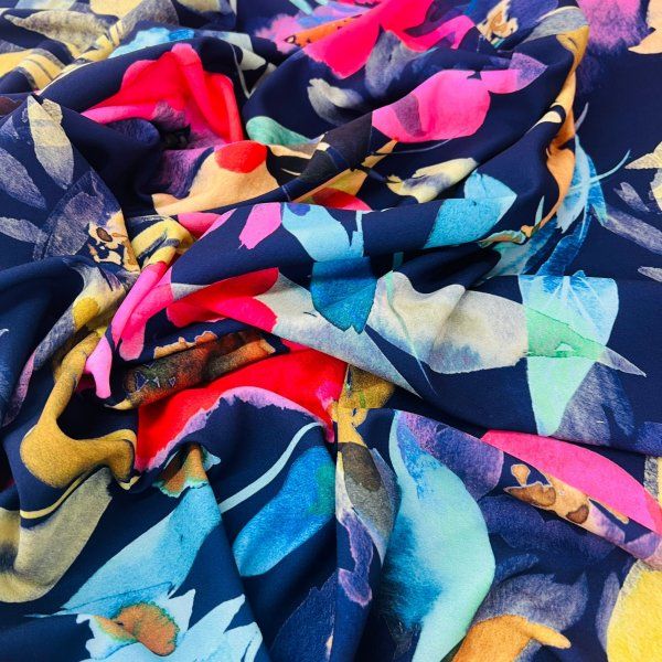 Crepe Elástico Flores del Trópico [product.brand] 6 - Tejidos Yasmina 