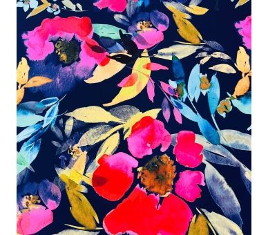 Crepe Elástico Flores del Trópico [product.brand] 7 - Tejidos Yasmina 