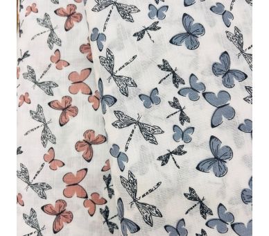 Algodón Mariposas Blush [product.brand] 5 - Tejidos Yasmina 
