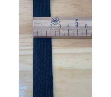 Cinta de Goma Blanco/Negro (2cm) [product.brand] 4 - Tejidos Yasmina 