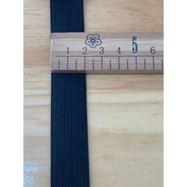 Cinta de Goma Blanco/Negro (2cm) [product.brand] 4 - Tejidos Yasmina 