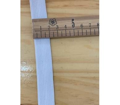 Cinta de Goma Blanco/Negro (2cm) [product.brand] 2 - Tejidos Yasmina 