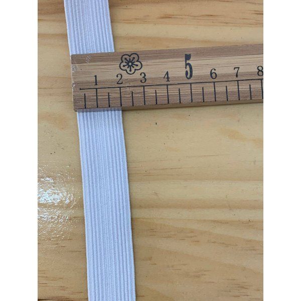 Cinta de Goma Blanco/Negro (2cm) [product.brand] 2 - Tejidos Yasmina 