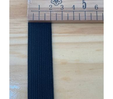 Cinta de Goma Blanco/Negro (2cm) [product.brand] 3 - Tejidos Yasmina 