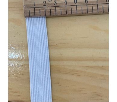 Cinta de Goma Blanco/Negro (2cm) [product.brand] 1 - Tejidos Yasmina 