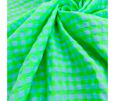 Algodón Vichy Seersuker 7mm Montepulciano [product.brand] 3 - Tejidos Yasmina 