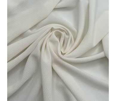 Crepe Elástico Liso Texture Blanco Roto [product.brand] 1 - Tejidos Yasmina 