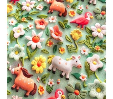 Algodón 3D Pony [product.brand] 1 - Tejidos Yasmina 