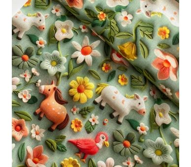 Algodón 3D Pony [product.brand] 2 - Tejidos Yasmina 