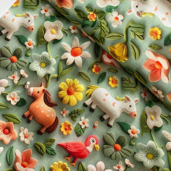 Algodón 3D Pony [product.brand] 2 - Tejidos Yasmina 