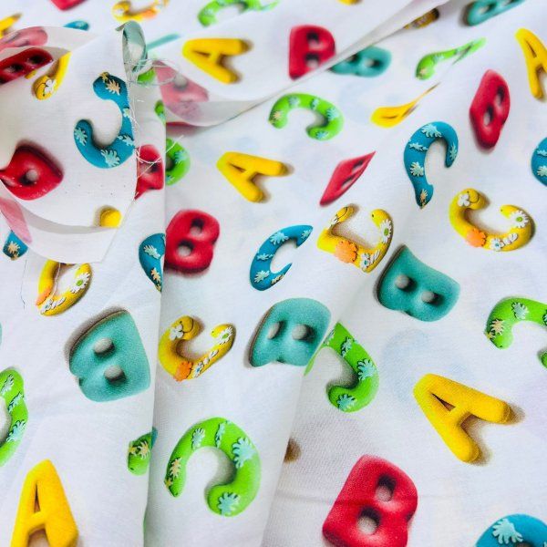 Algodón Abecedario [product.brand] 2 - Tejidos Yasmina 