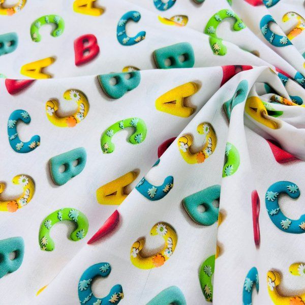 Algodón Abecedario [product.brand] 3 - Tejidos Yasmina 