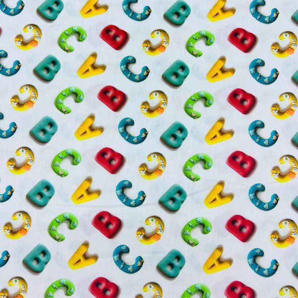 Algodón Abecedario [product.brand] 4 - Tejidos Yasmina 