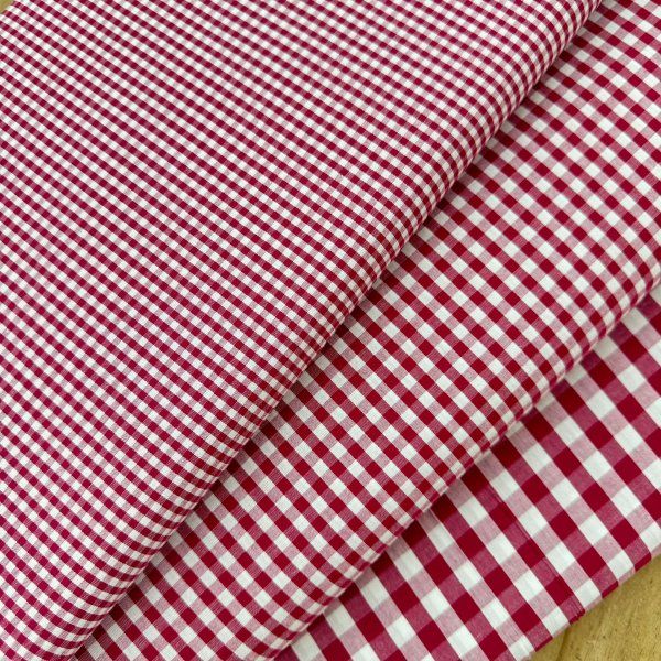 Algodón Vichy Cereza 5mm [product.brand] 2 - Tejidos Yasmina 