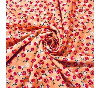 Crepe Bielastico Amapola Salmón [product.brand] 1 - Tejidos Yasmina 