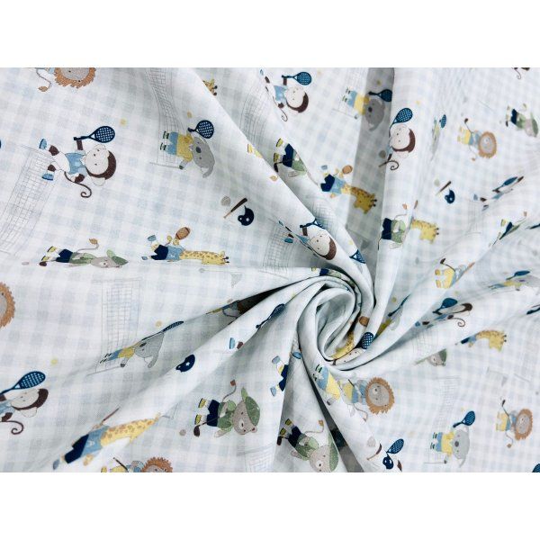 Algodón Vichy Animals Sport [product.brand] 2 - Tejidos Yasmina 