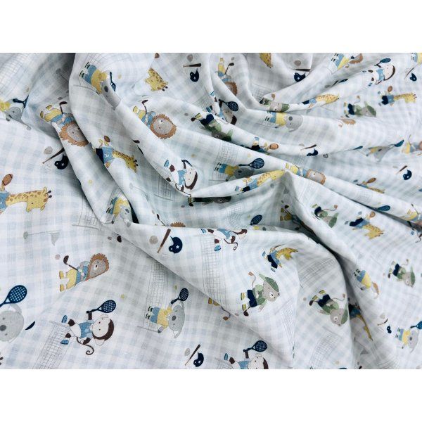 Algodón Vichy Animals Sport [product.brand] 3 - Tejidos Yasmina 