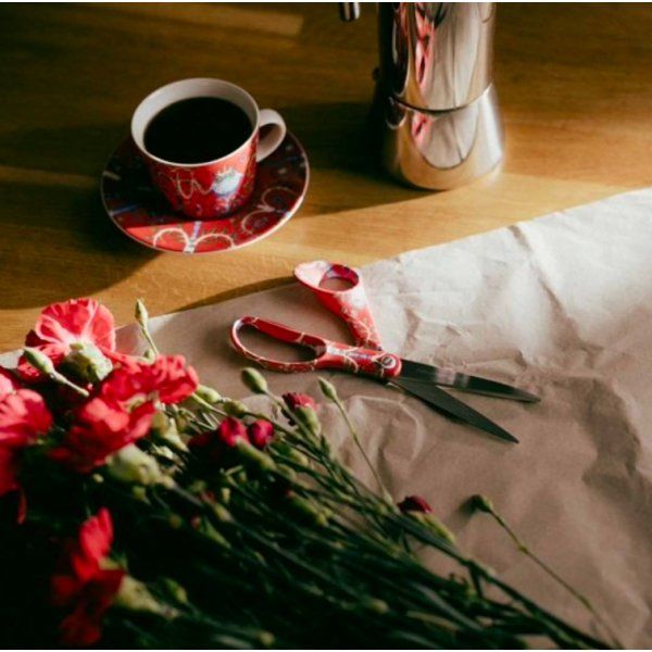 Tijeras Taika Rojo 21 cm - Fiskars X Iittala Fiskars 6 - Tejidos Yasmina 