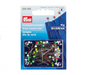 Alfileres Cabeza De Vidrio 0,60 x 30 mm Prym 1 - Tejidos Yasmina 