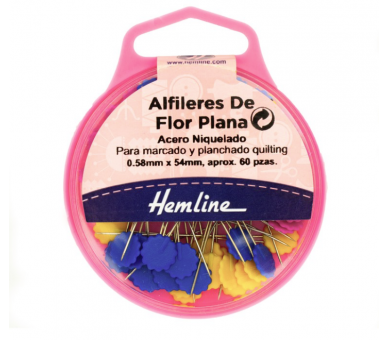 Alfileres De Flor Plana - Hemline Hemline 1 - Tejidos Yasmina Alfileres De Flor Plana - Hemline Hemline 1 - Tejidos Yasmina