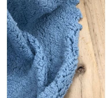 Borreguillo Extra Suave Azul Medio [product.brand] 1 - Tejidos Yasmina 