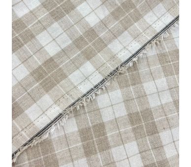 Franela A Cuadros Reims Beige [product.brand] 4 - Tejidos Yasmina 