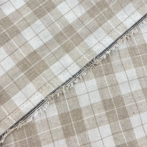 Franela A Cuadros Reims Beige [product.brand] 4 - Tejidos Yasmina 