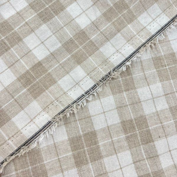 Franela A Cuadros Reims Beige [product.brand] 5 - Tejidos Yasmina 